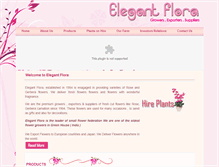 Tablet Screenshot of elegantflora.in